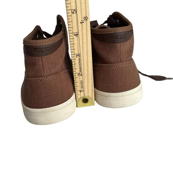 Men’s Toms Carlo Mid-Calf Brown Canvas Casual Sneakers in size 7. - Picture 10 of 13